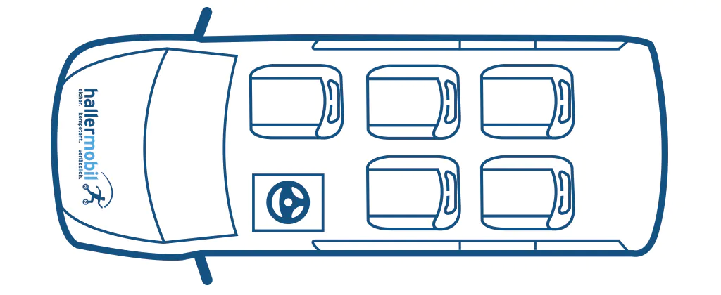 VIP-Shuttle - Sitzplätze für fünf Fahrgäste